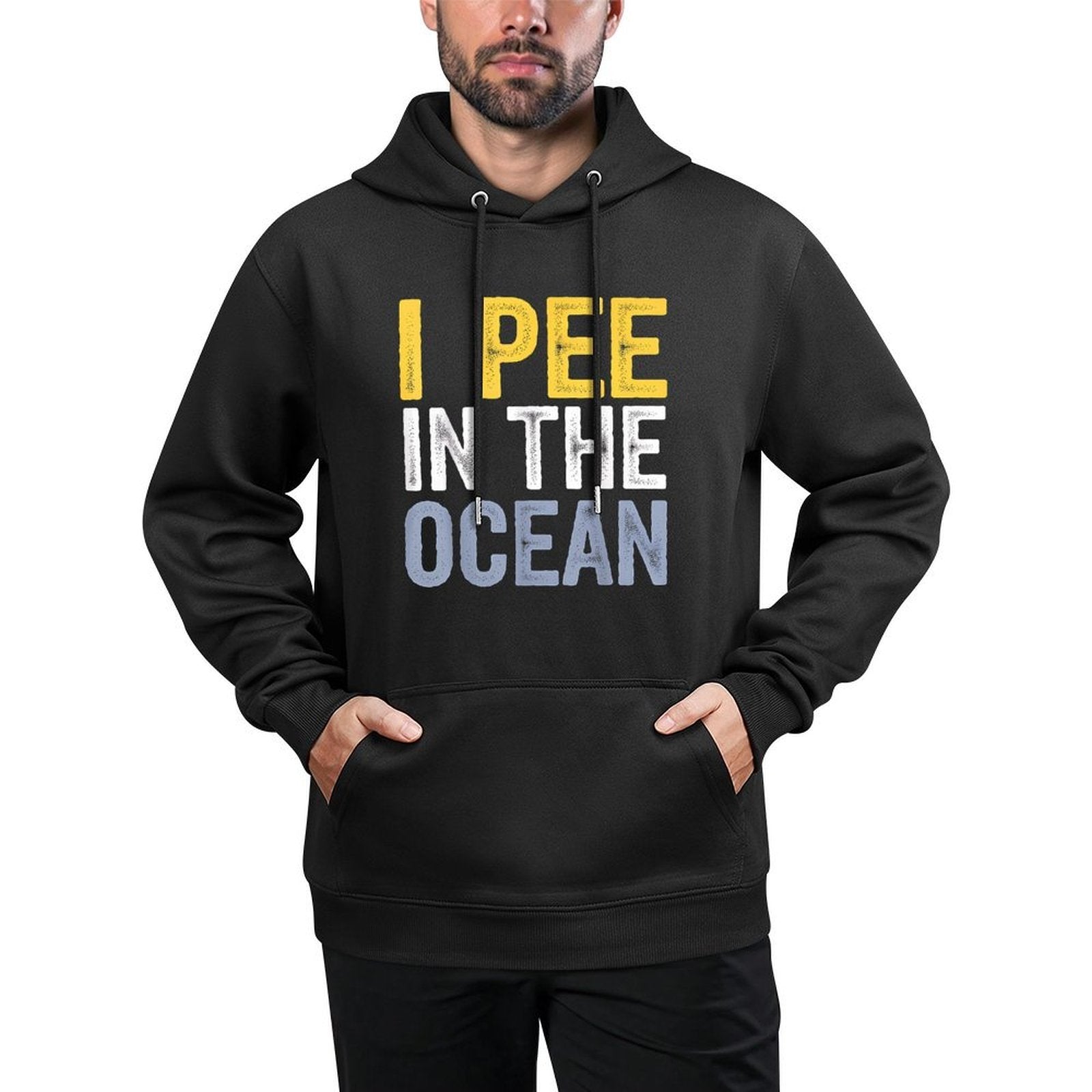 I Pee In The Ocean Beach Lover Vacation Funny Gift Relaxed Fit Hoodie
