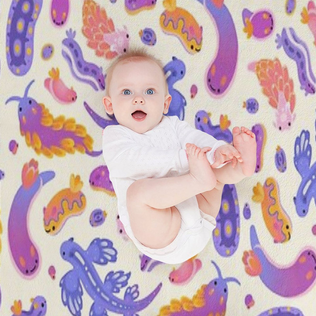 Sea Slug - Pastel Shrink-resistant Throw Blanket