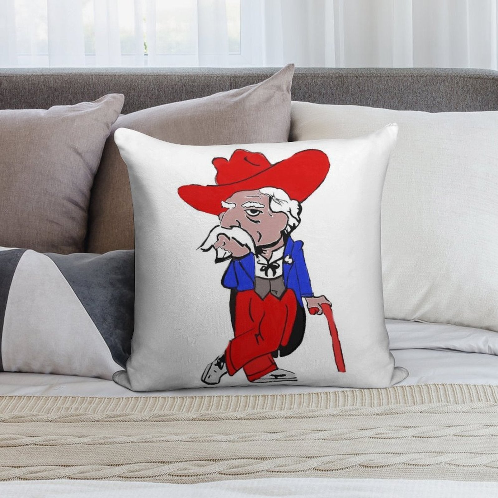 Col. Reb Soft Shrink-Resistant Throw Pillow