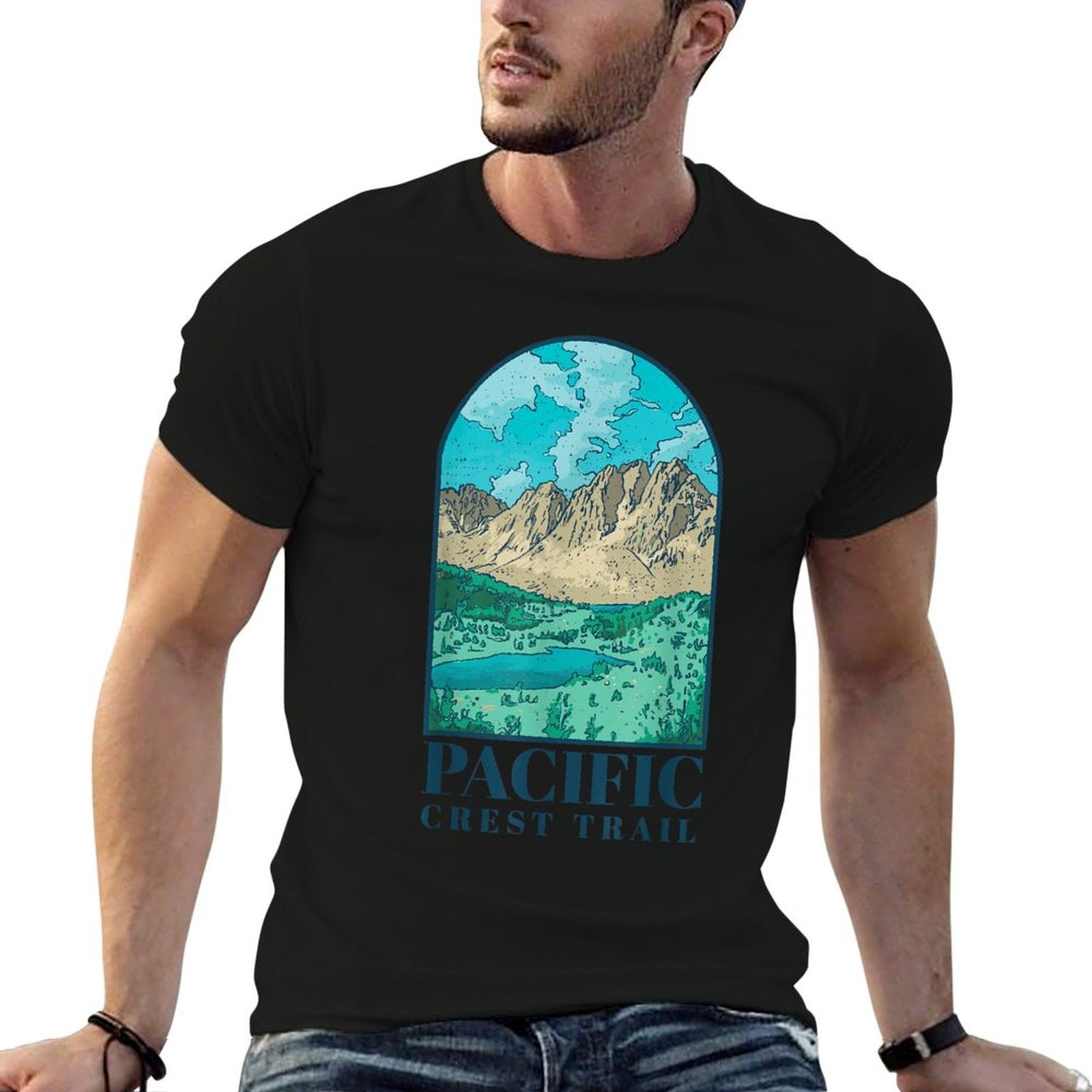 Pacific Crest Trail Scenic Landscape  Relaxed-fit T-Shirt