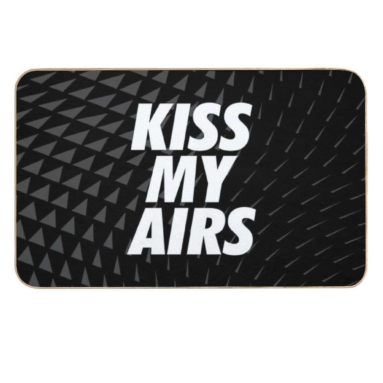 Kiss My Airs Sneaker Head Hype Black & White  Odorless Bath Mat