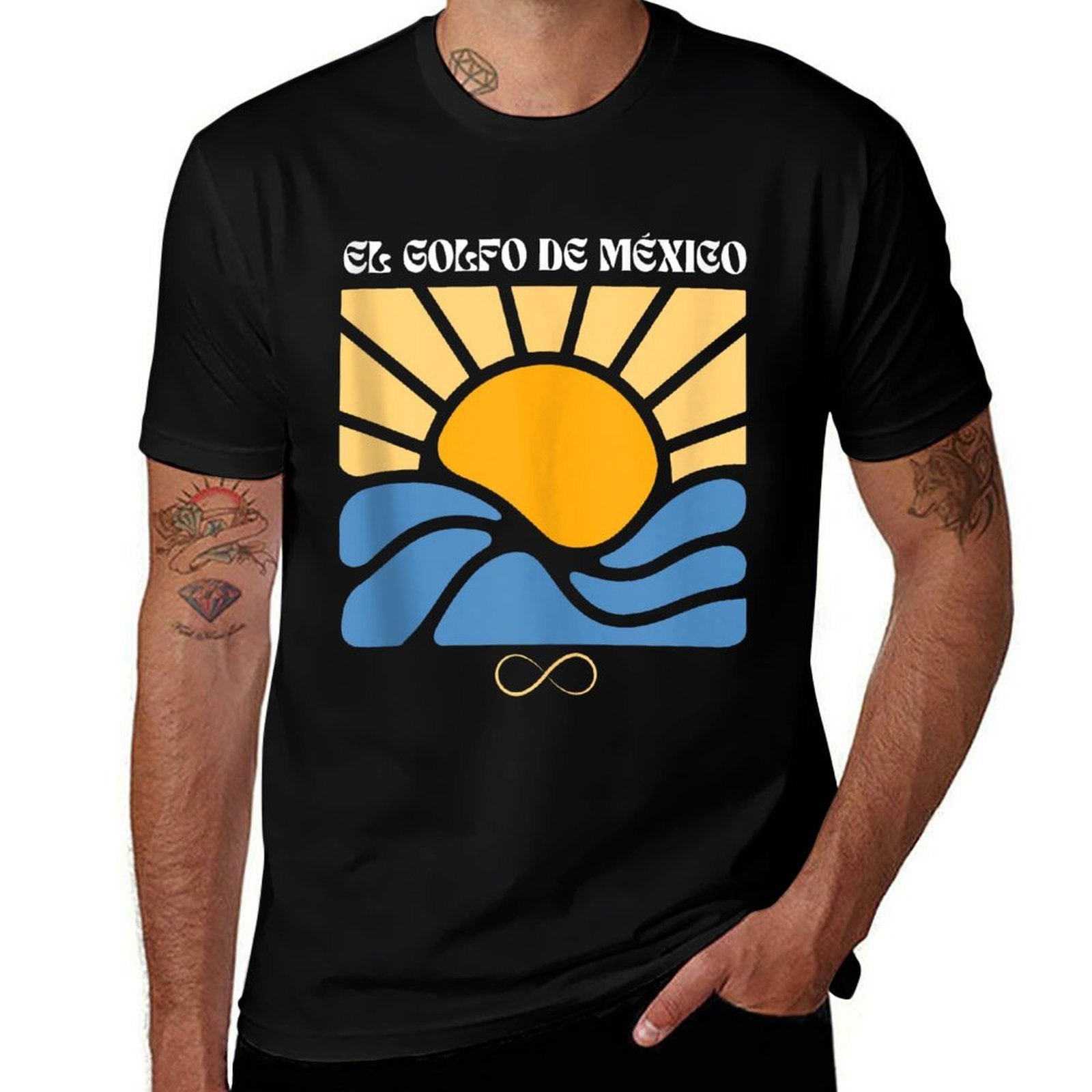 Summer Groovy Gulf of Mexico Forever El Golfo De Mexico  Relaxed-fit T-Shirt