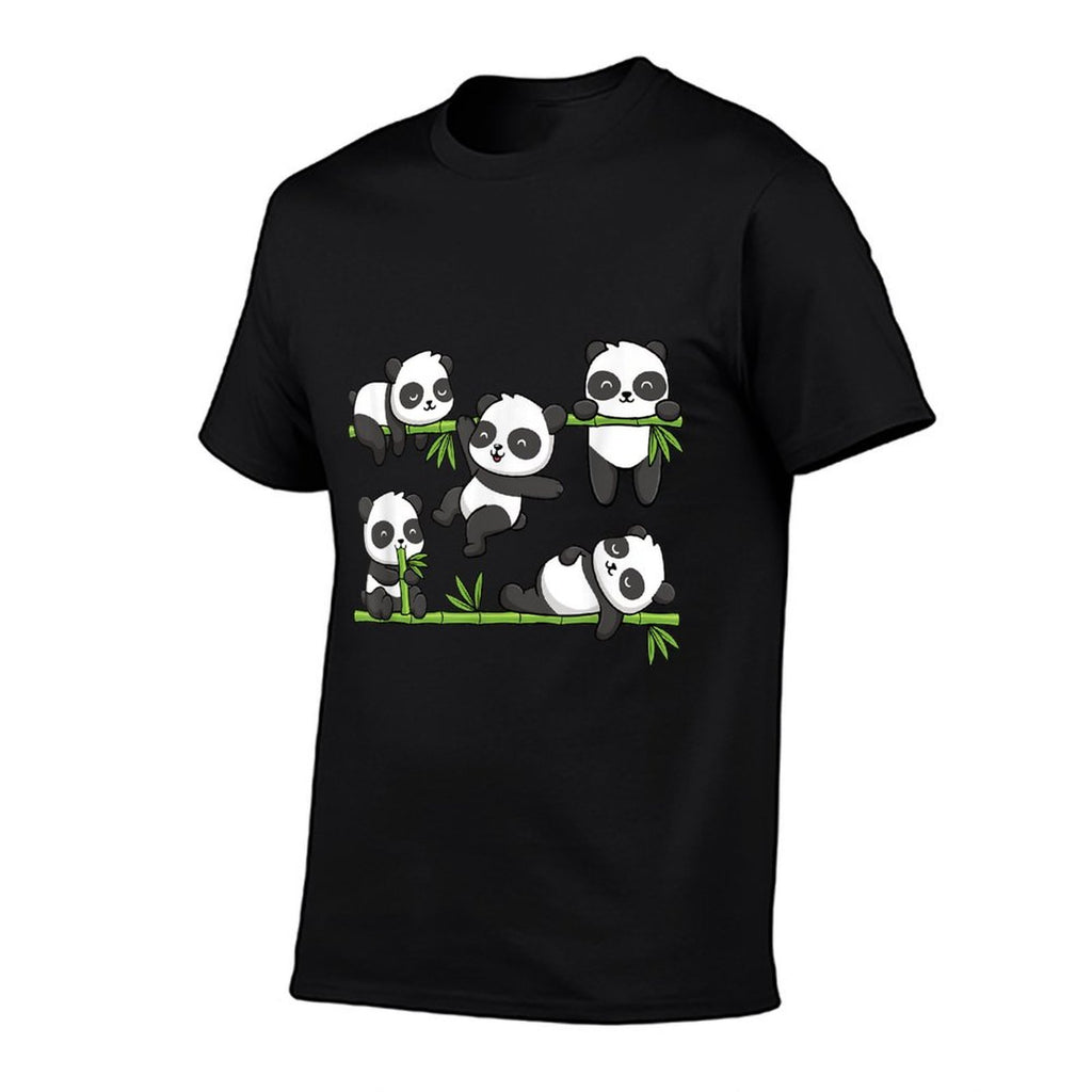 Cute Kawaii Panda Bear Panda Lover Men Women Kids  Stretchy T-Shirt