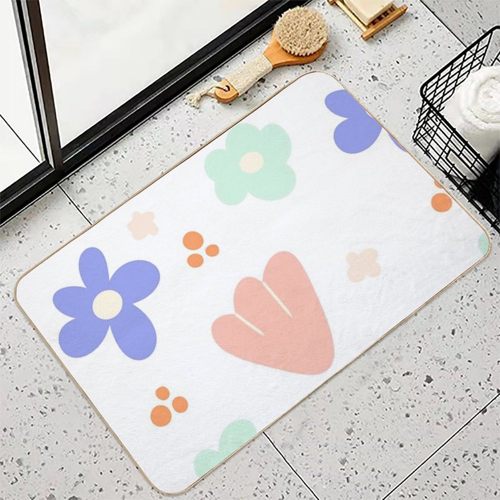 Summer Florals  Eco-Friendly Bath Mat