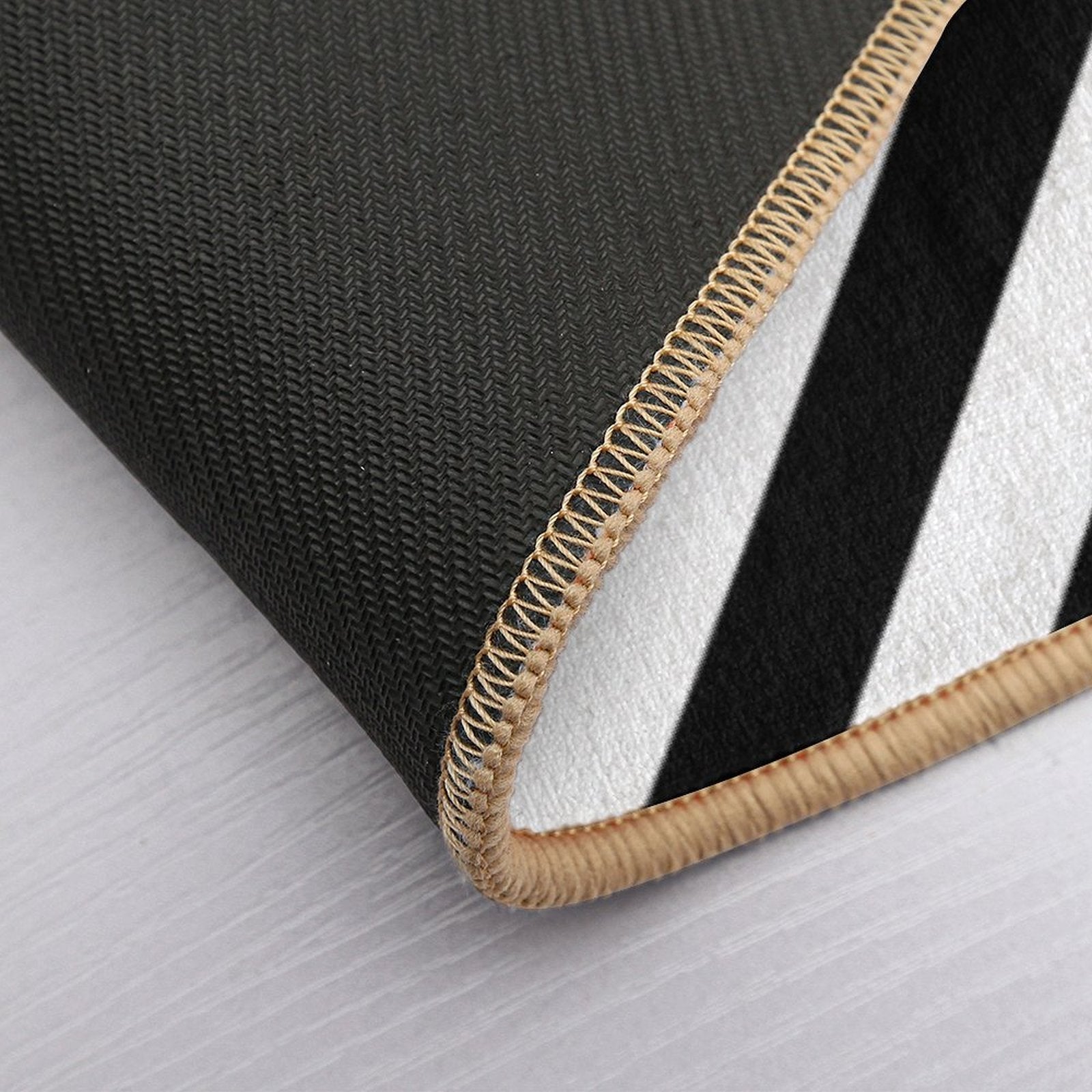 Black And White Diagonal Stripe Duvet Cover Phone Case  Slip-Resistant Bath Mat