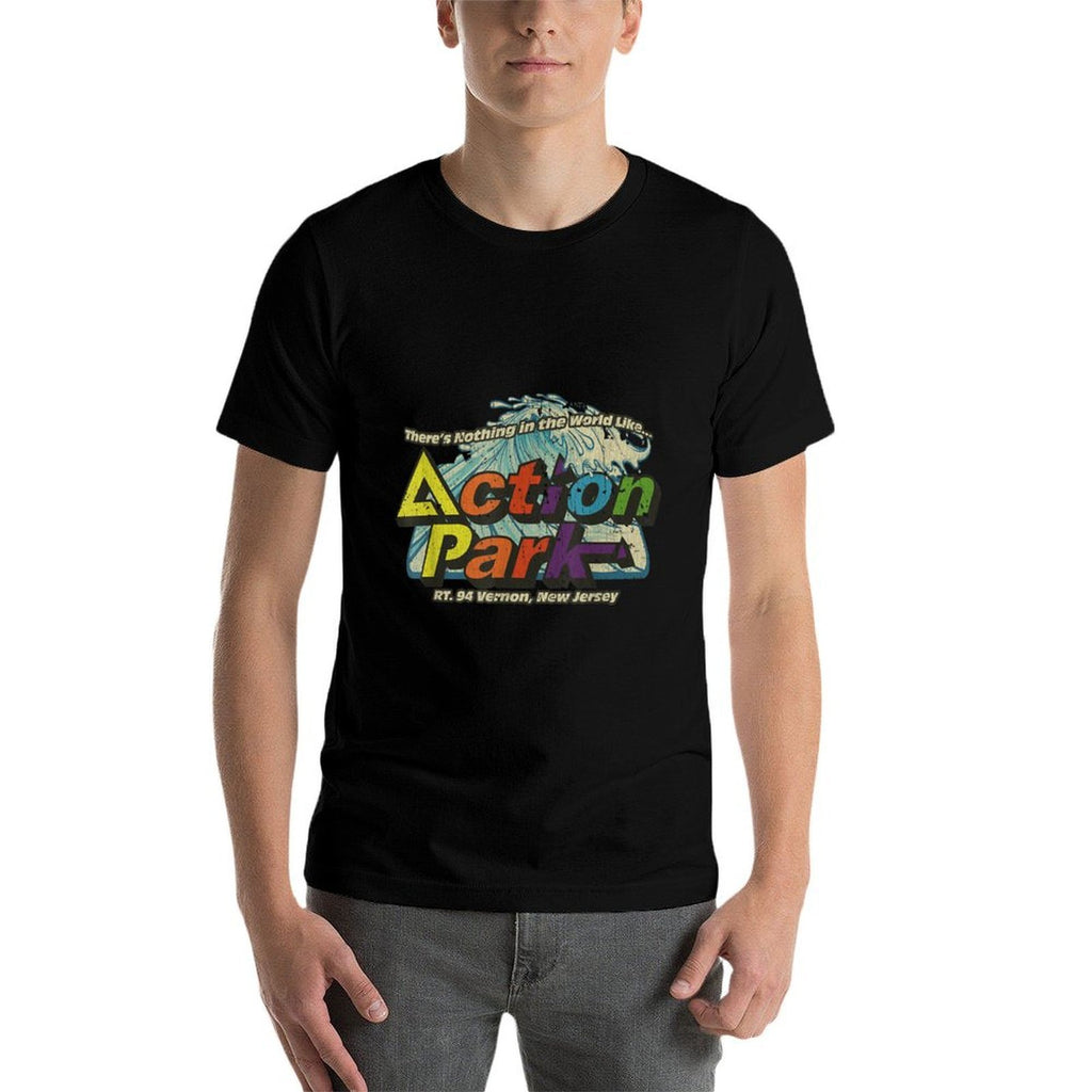 Funny Action Park New Jersey 1978 Vintage  High-quality Stitching T-Shirt