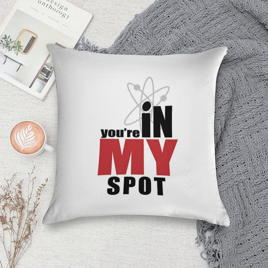 My Spot Soft Short Plush Fabric Throw Pillow
