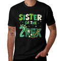 Sister of The Two Rex Birthday Dinosaur Family Matching  Soft T-Shirt