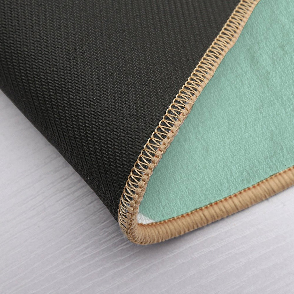 Teal Circles  High-Traffic Bath Mat