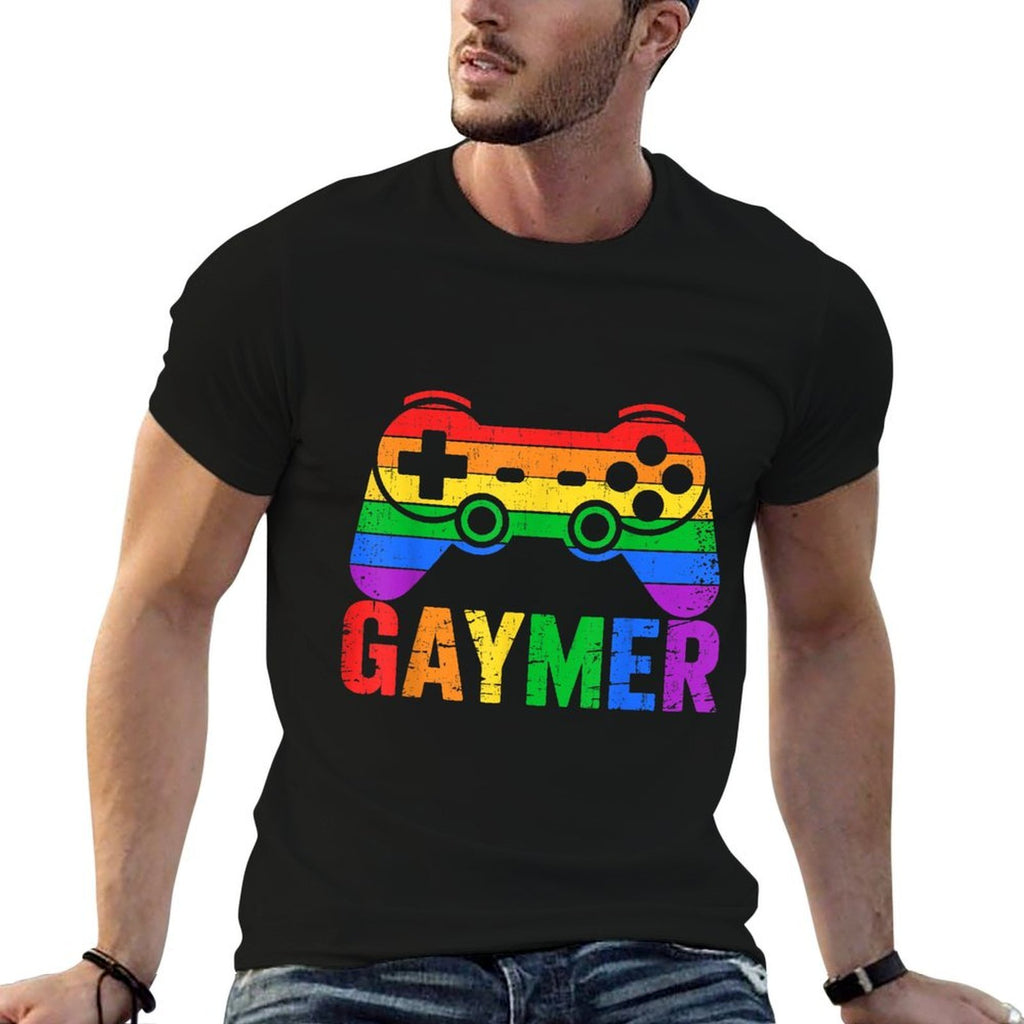 Funny Gaymer Rainbow Game Pride LGBT Support  Relaxed-fit T-Shirt