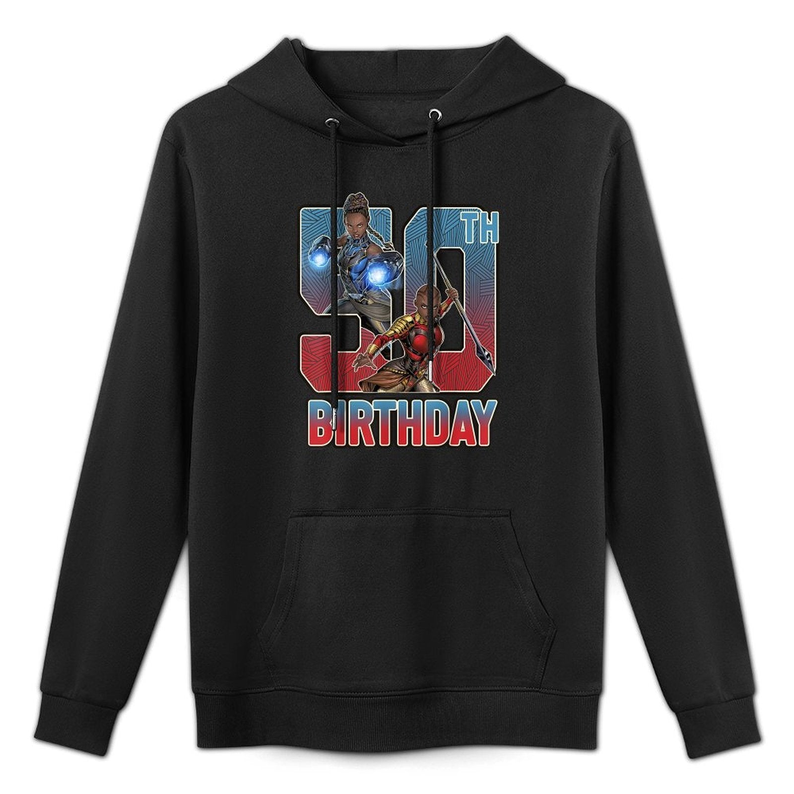 Marvel Shuri And Okoye 50th Birthday Graphic Moisture-Wicking Hoodie