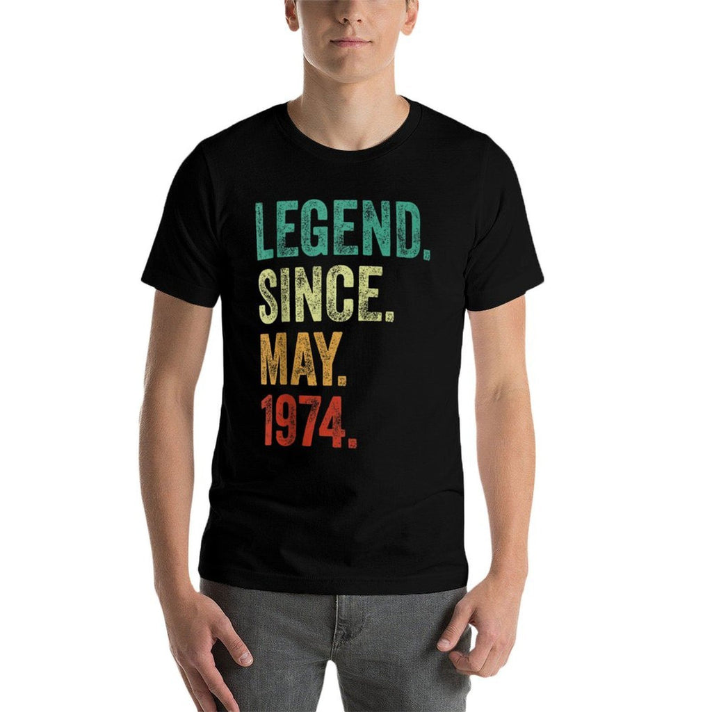 50 Years Old Legend Since May 1974 50th Birthday  Quick-drying T-Shirt