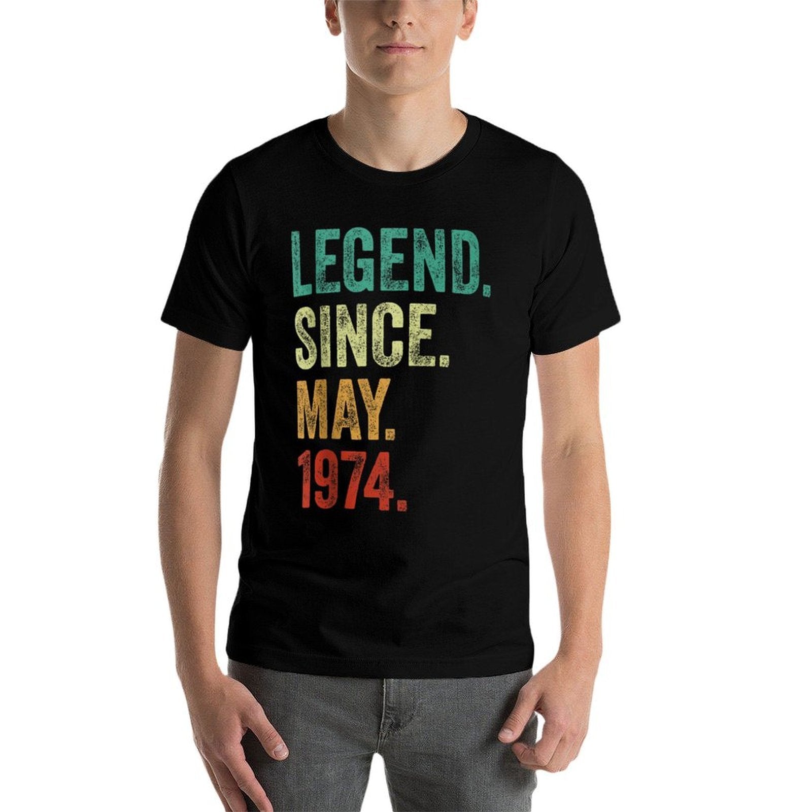 50 Years Old Legend Since May 1974 50th Birthday  Quick-drying T-Shirt