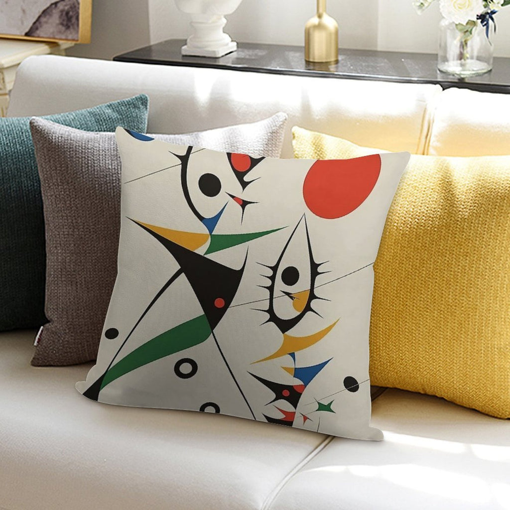 Joan Miro Soft High-Density Material Throw Pillow