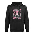 Grandma Of The Birthday Cow-Girl Pink Disco Rodeo Western Medium-Weight Fabric Hoodie