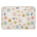 Spring Florals in Pastel Neutrals  Odorless Bath Mat