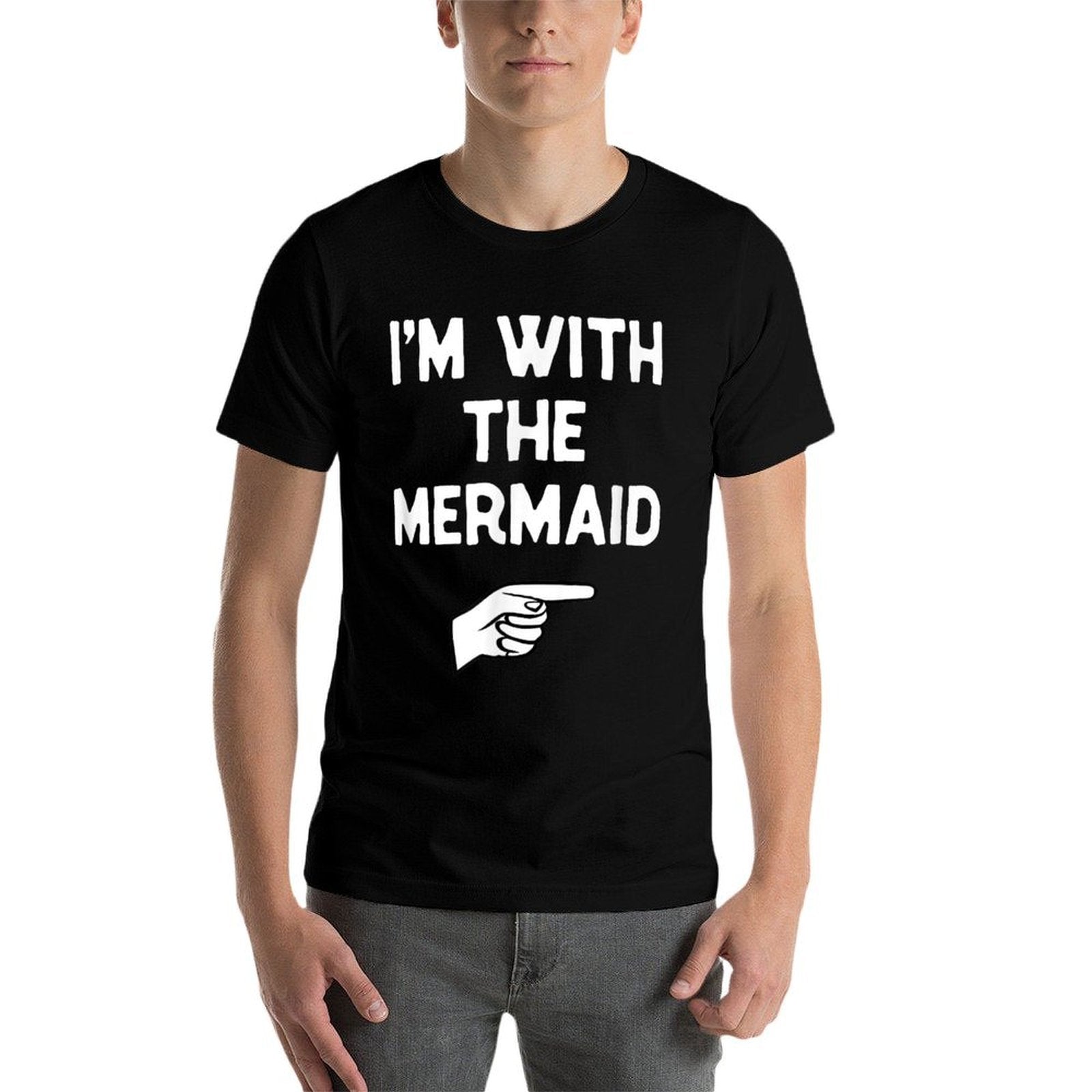 Im With The Mermaid Costume Halloween Matching Party  Slim-fit Cut T-Shirt