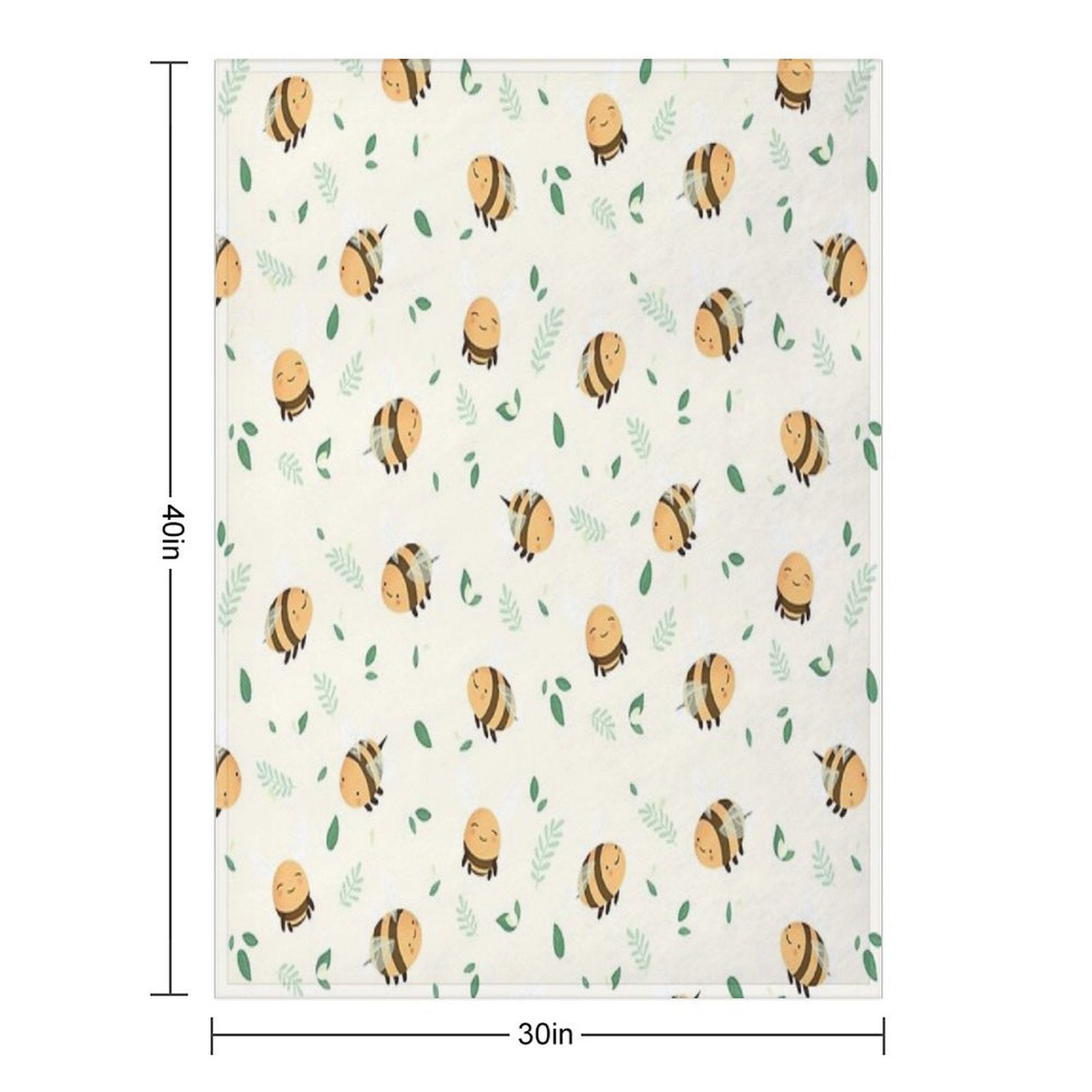 Lots of Bees Shrink-resistant Throw Blanket