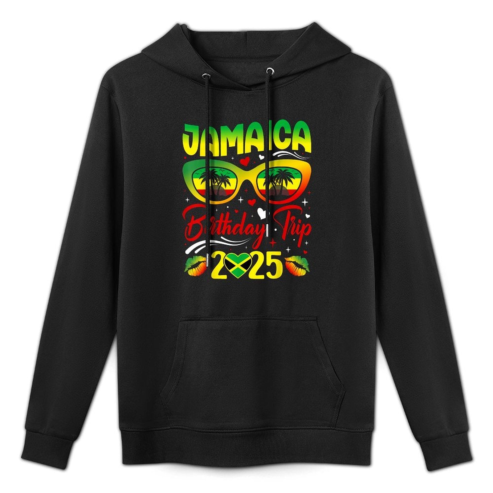 Jamaica Birthday Trip 2025 Funny Family Matching Moisture-Wicking Hoodie