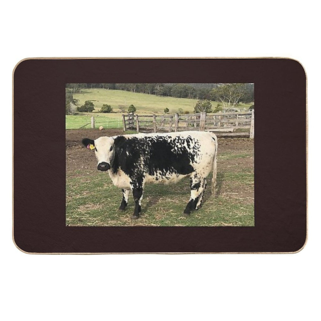 POPPY THE SPECKLE PARK COW  Dirt-Trapping Bath Mat