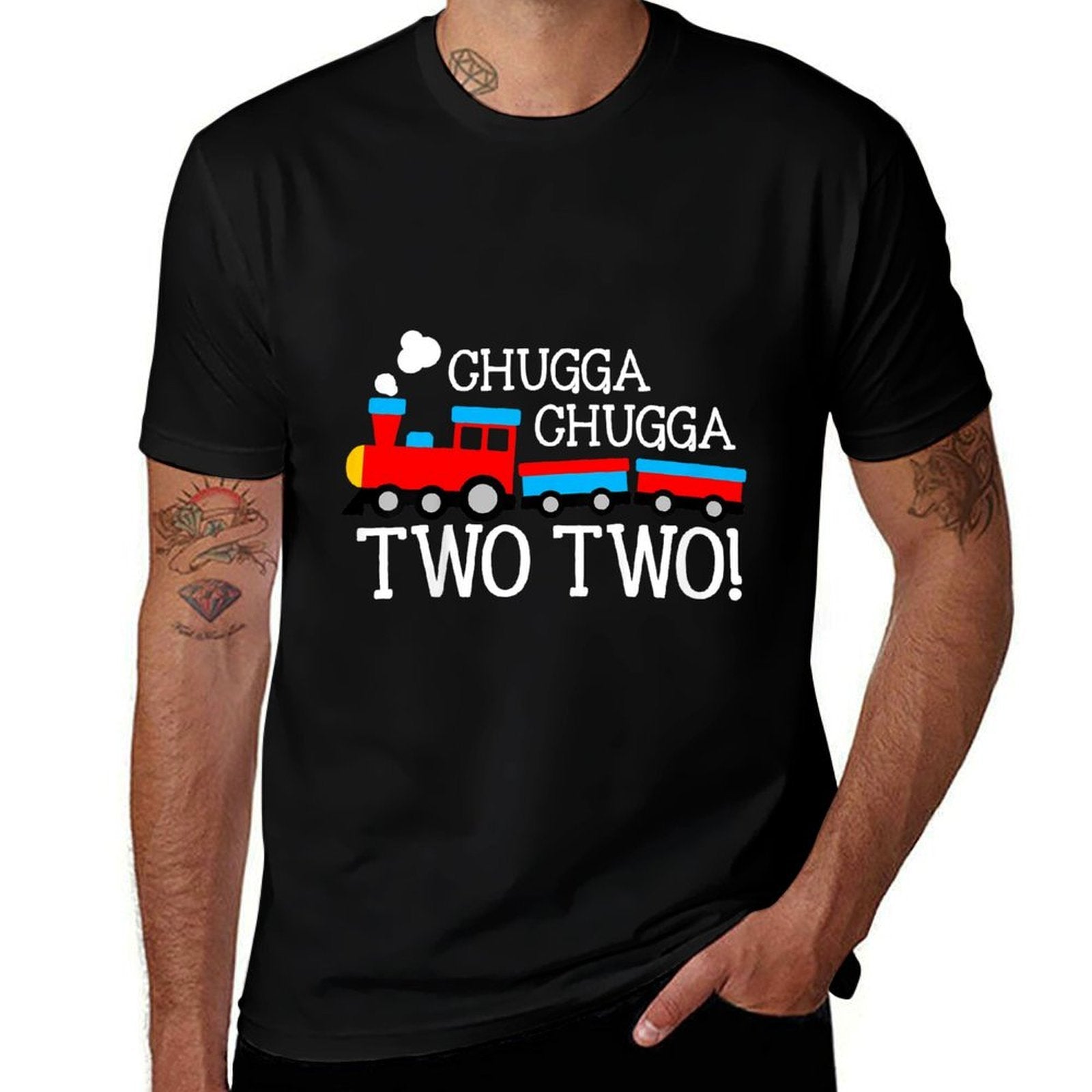 2nd Birthday Boy Train Chugga Chugga Two Two Toddler  Relaxed-fit T-Shirt