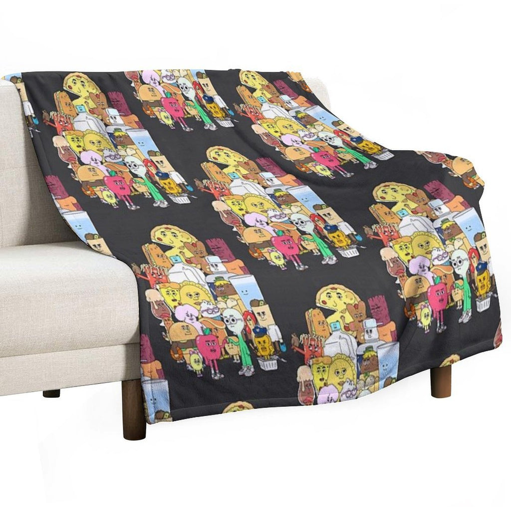 The Apple And Onion Gang Wrinkle-free Throw Blanket