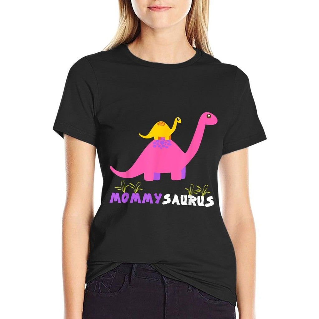 Mommysaurus Cute Mother Dinosaur Mommy Saurus Matching  High-quality Stitching T-Shirt