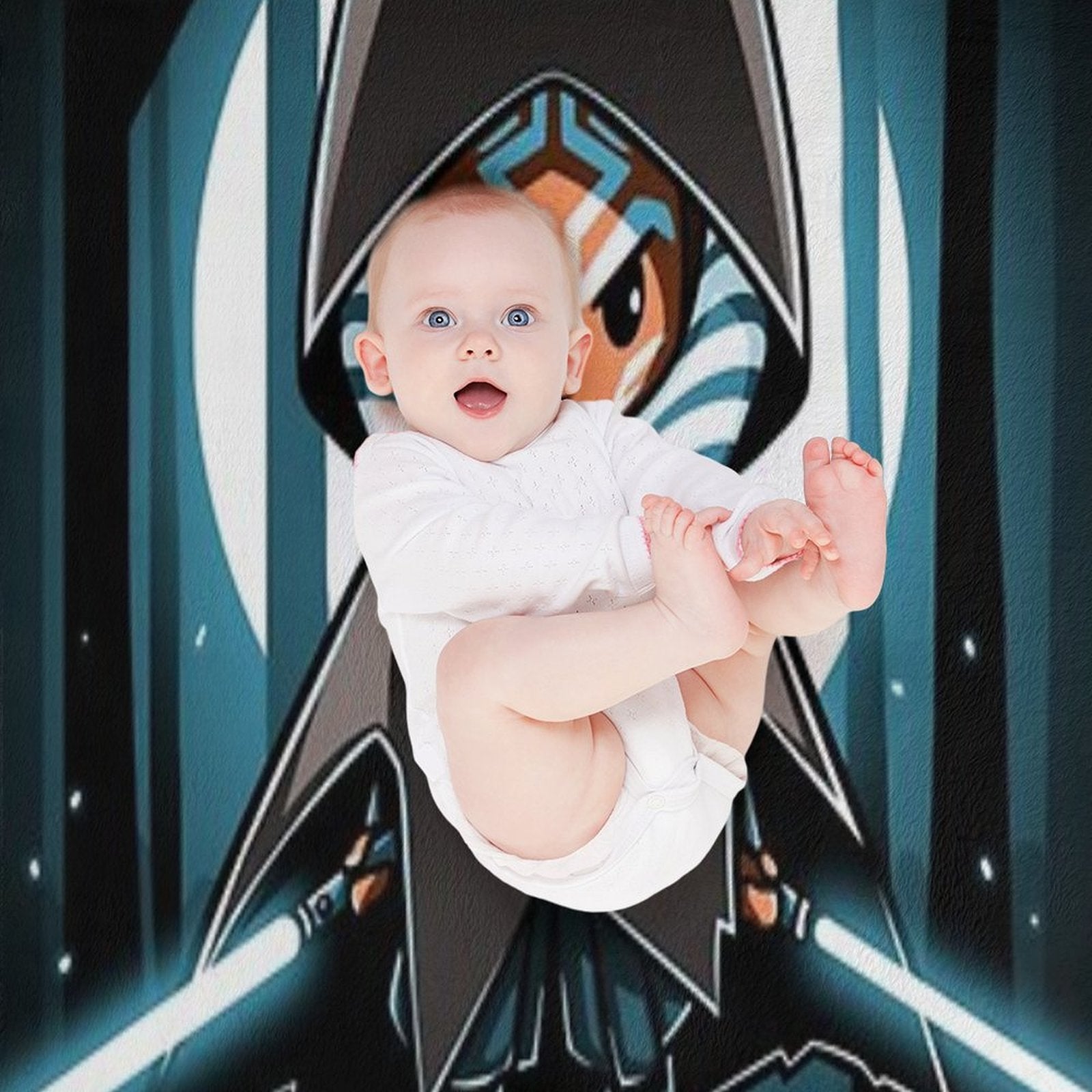 Ahsoka Tano Velvety-soft Throw Blanket