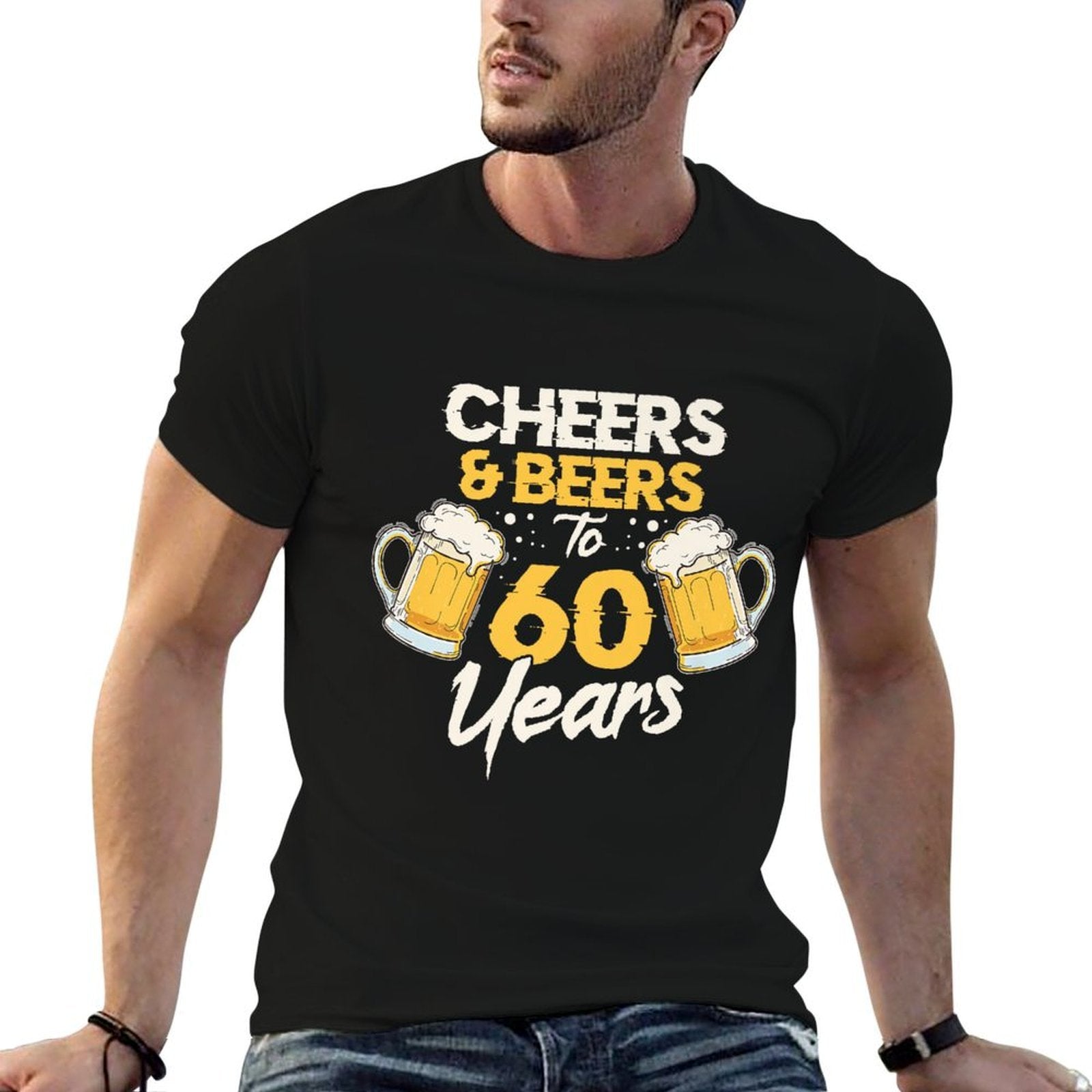 Cheers & Beers 60th Birthday Premium  Affordable Price T-Shirt