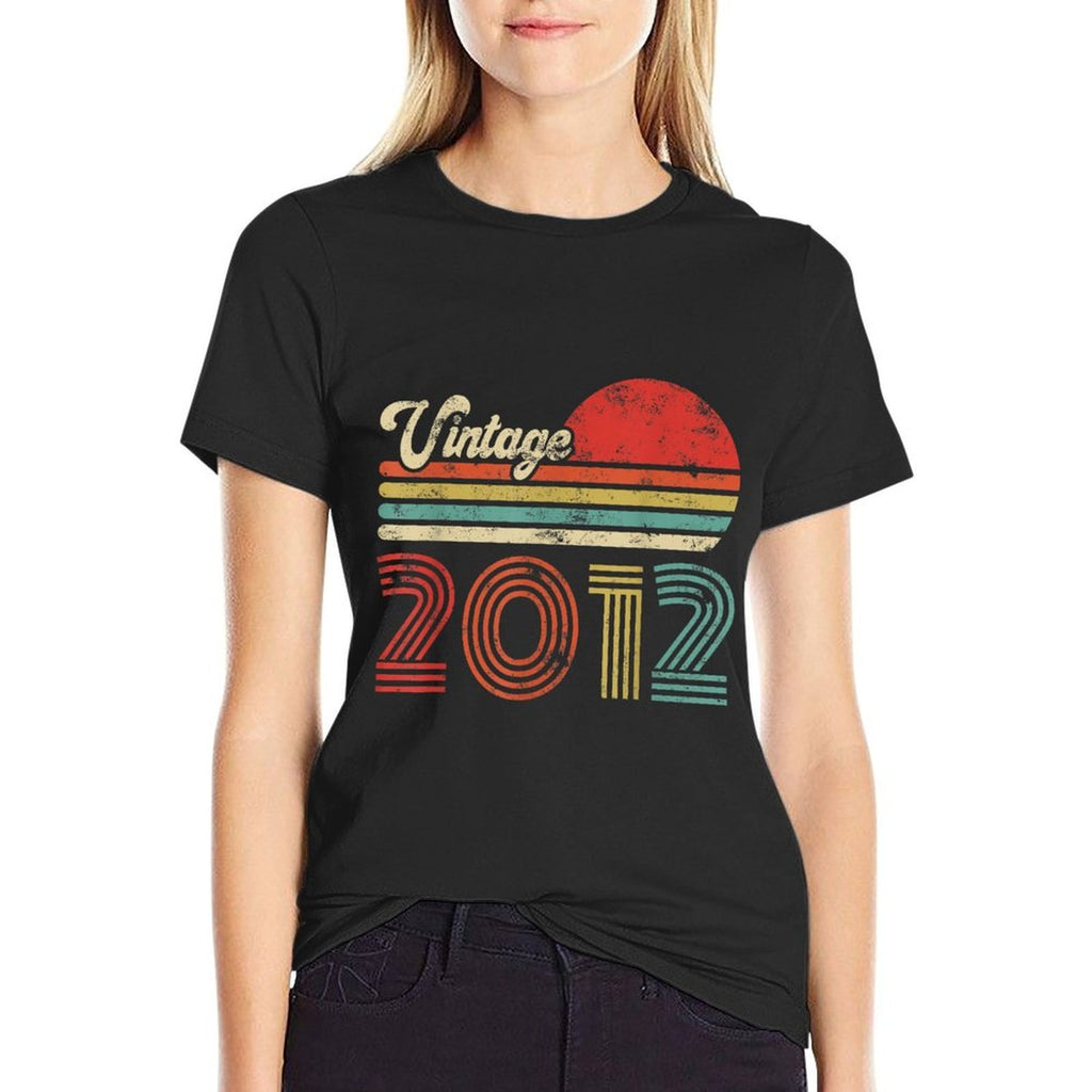 13 Year Old Birthday Vintage 2012 13th Birthday  Heathered Texture T-Shirt