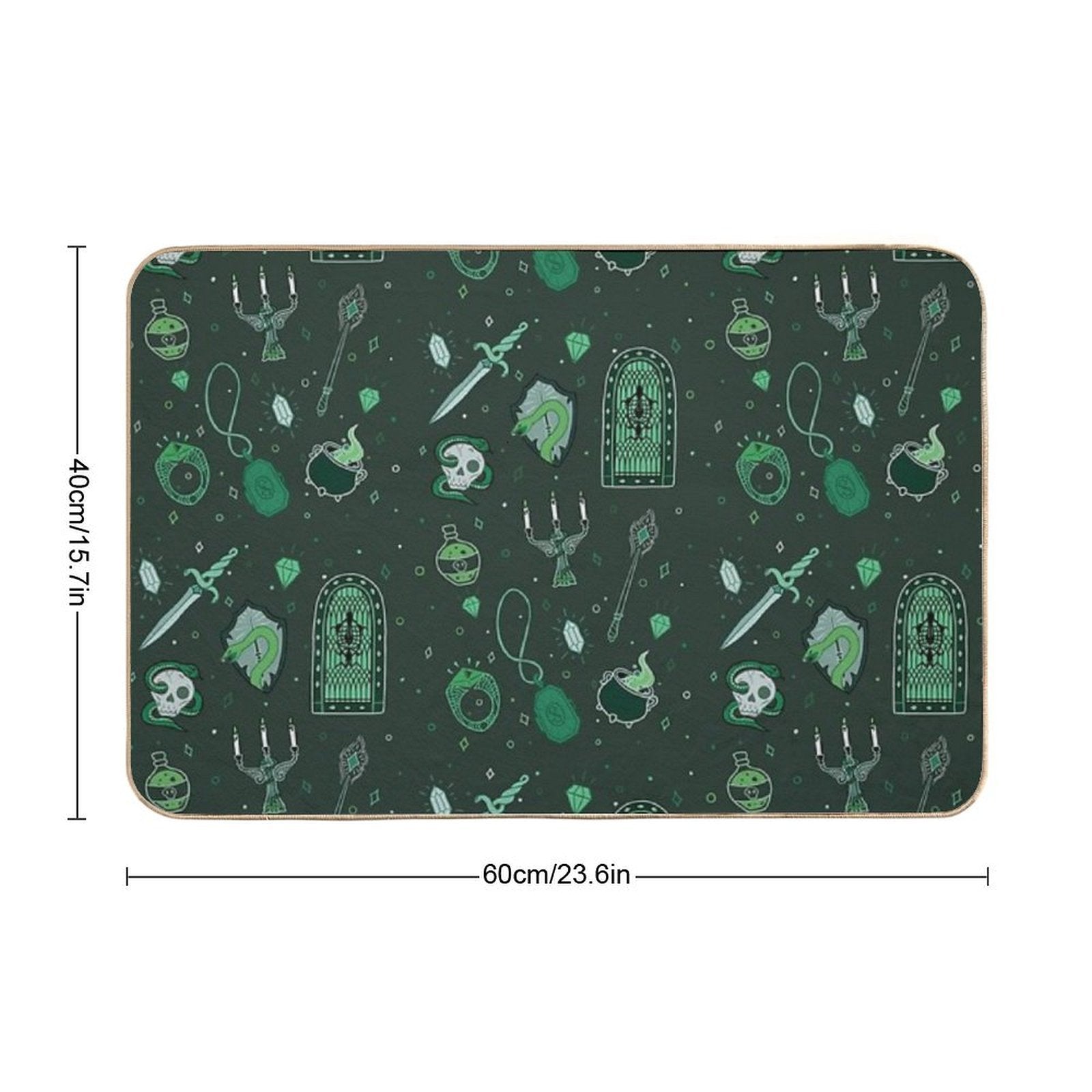 Snake Serpent Emblem Ambitious Cunning T-Shirt Sticker Phone Case House Green  Easy Maintenance Bath Mat