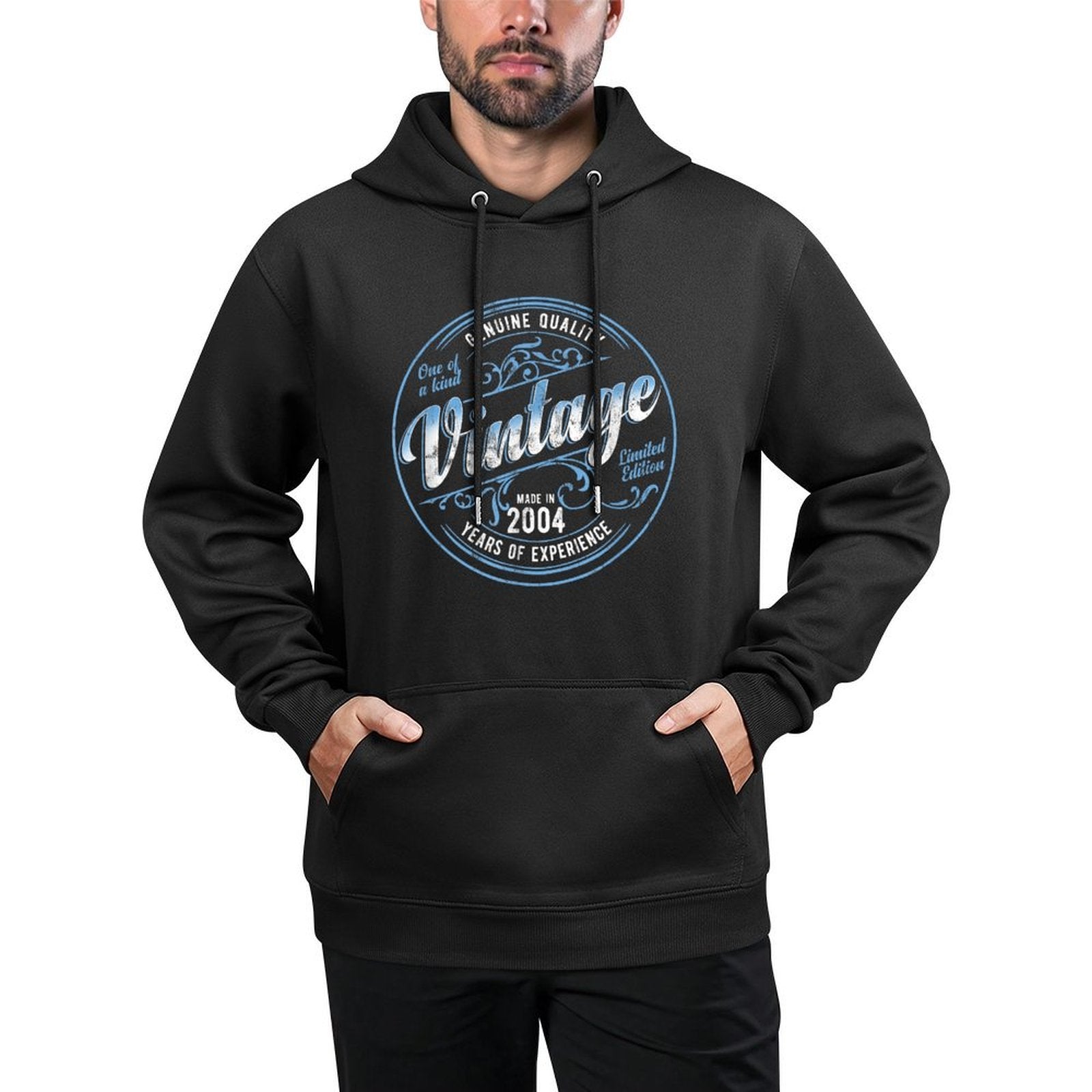 Vintage Born In 2004 Genuine & Original 21st Birthday Easy Care Hoodie