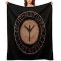 Algiz Elder Futhark Rune Versatility Throw Blanket