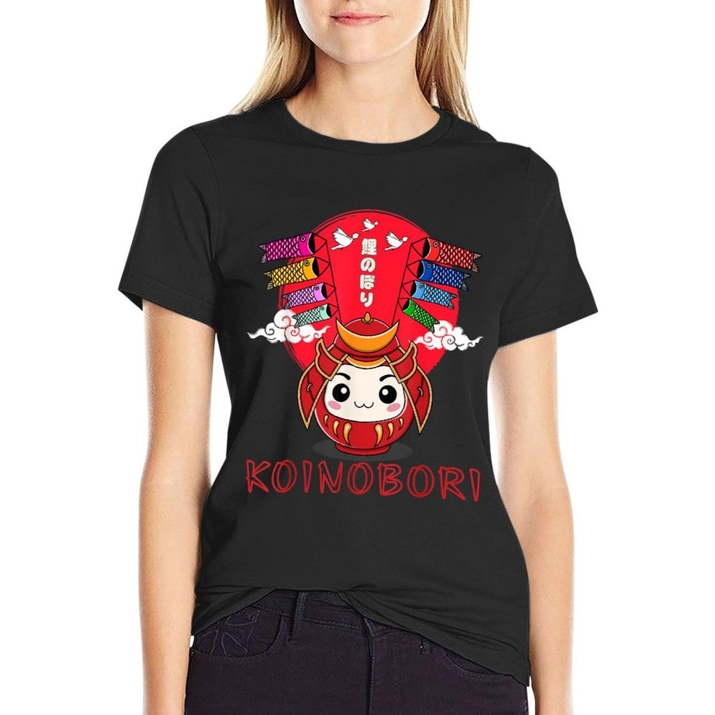 Koinobori Japan Children's Day Carp Fish Flag Boy Girl Kids  Trendy Pattern T-Shirt