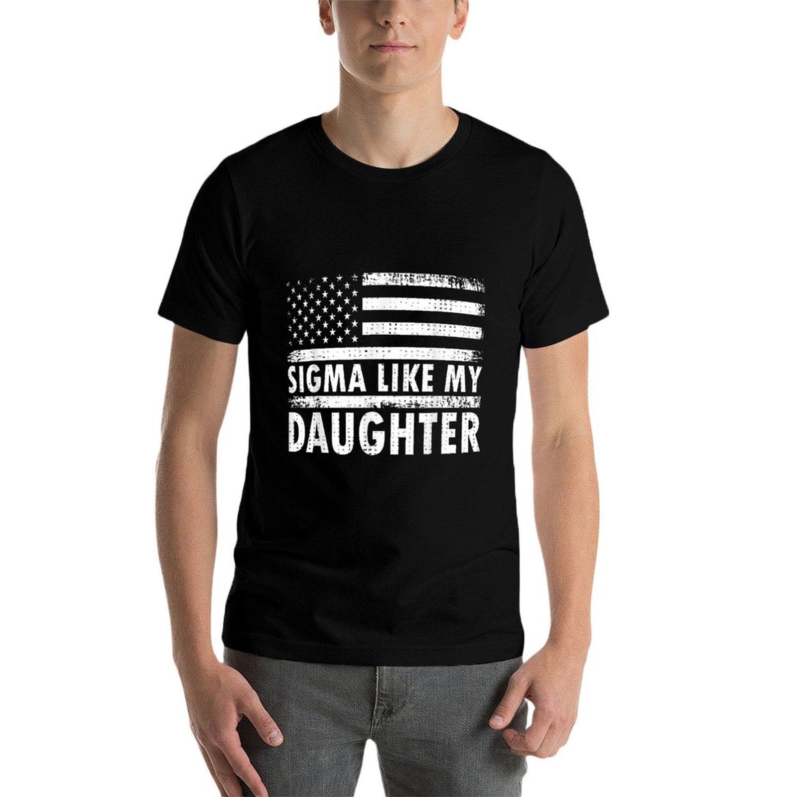 Sigma Like My Daughter Funny Fathers Day Daddy Dad  Lightweight T-Shirt