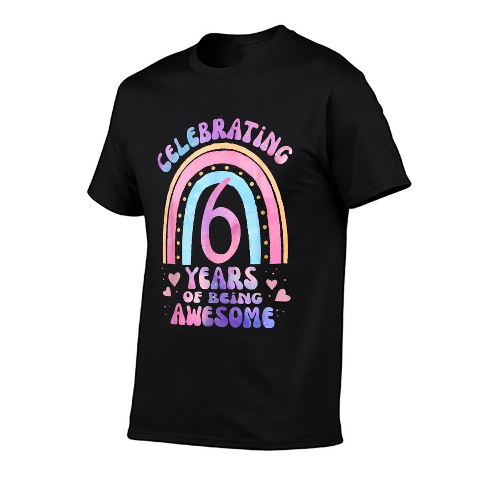 6th Birthday Girl Tie Dye 6 Years Of Being Awesome Bday  Affordable Price T-Shirt