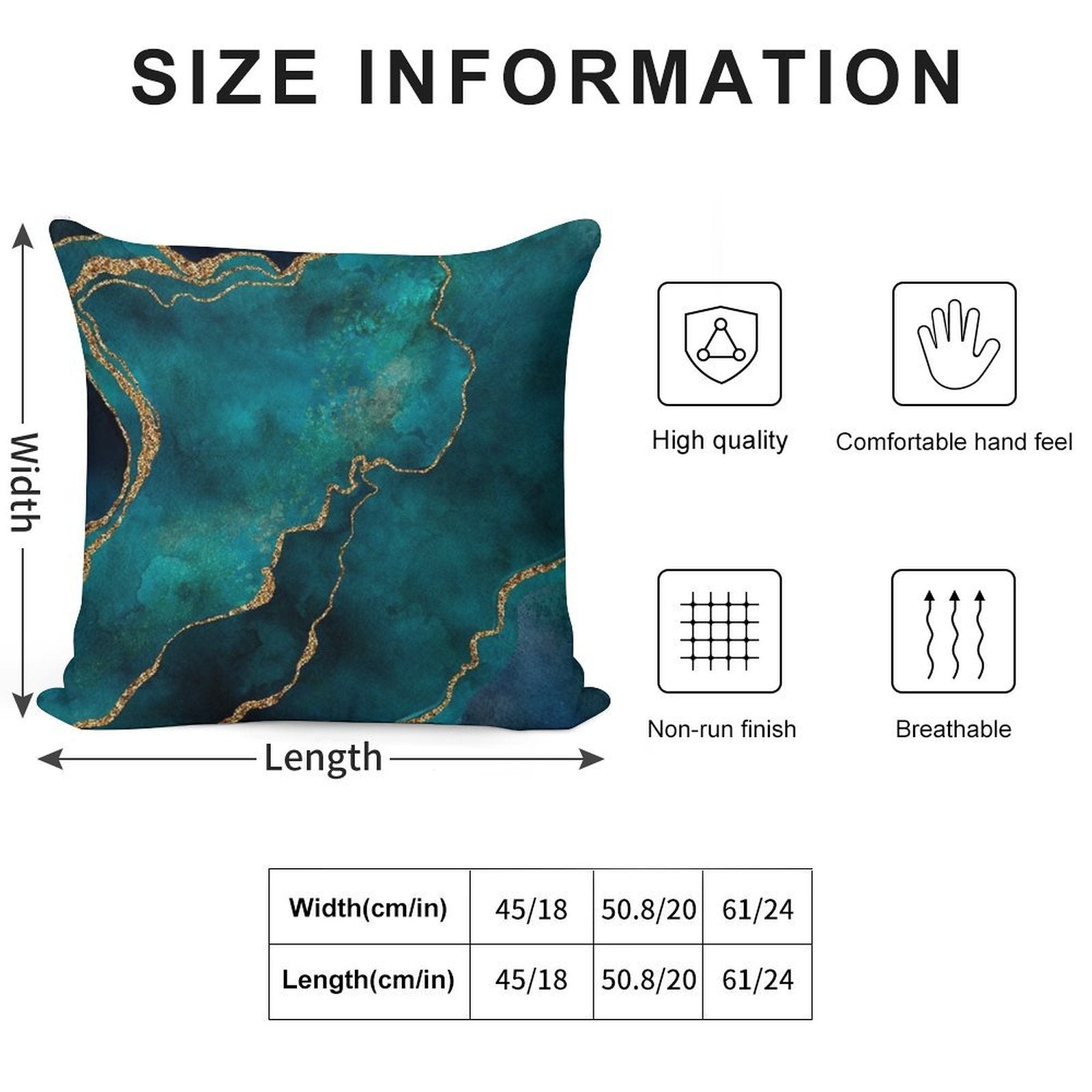 Golden Gemstone Glamour Mineral Soft Shrink-Resistant Throw Pillow
