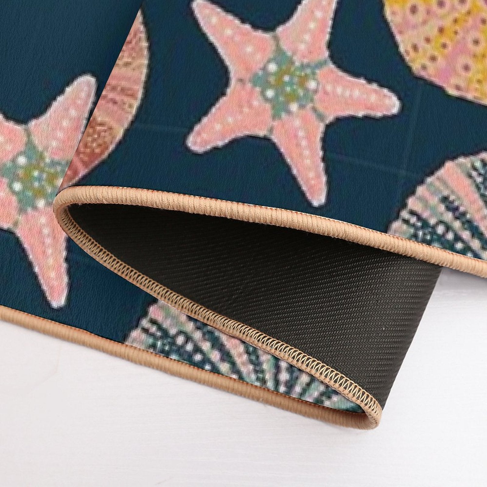 Urchins Beach Print  Odorless Bath Mat