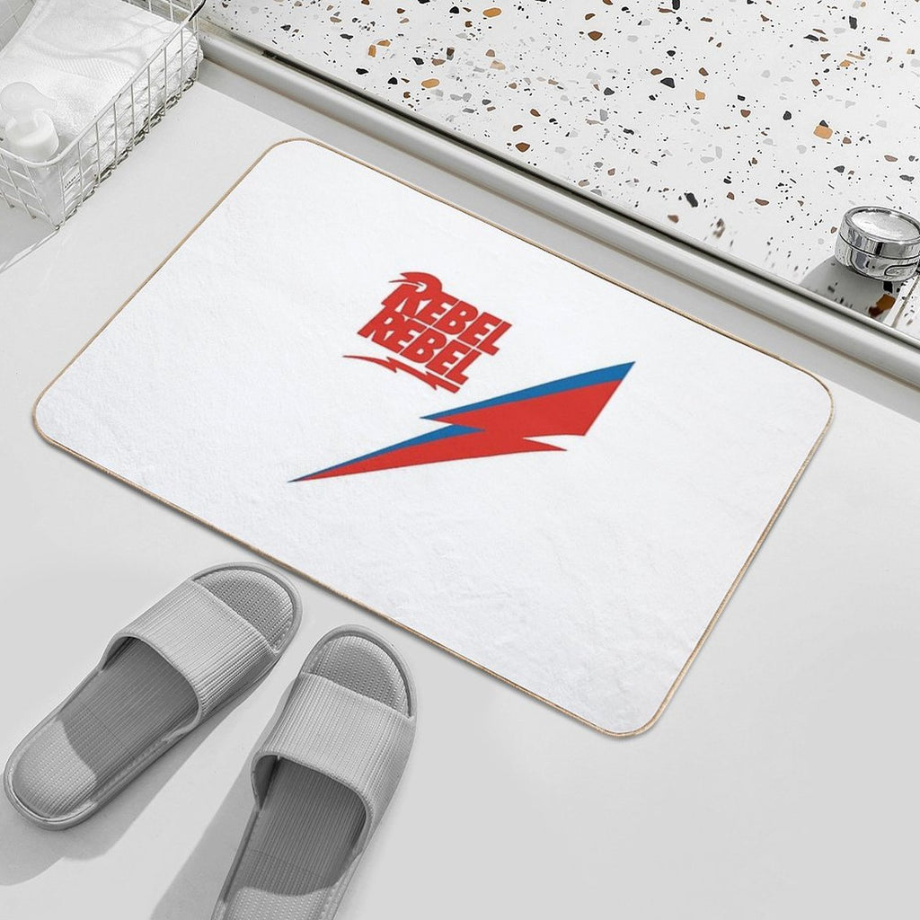 David Bowie Rebel Rebel  Repositionable Bath Mat