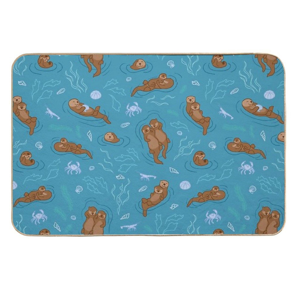 We Love Each Otter  Eco-Friendly Bath Mat