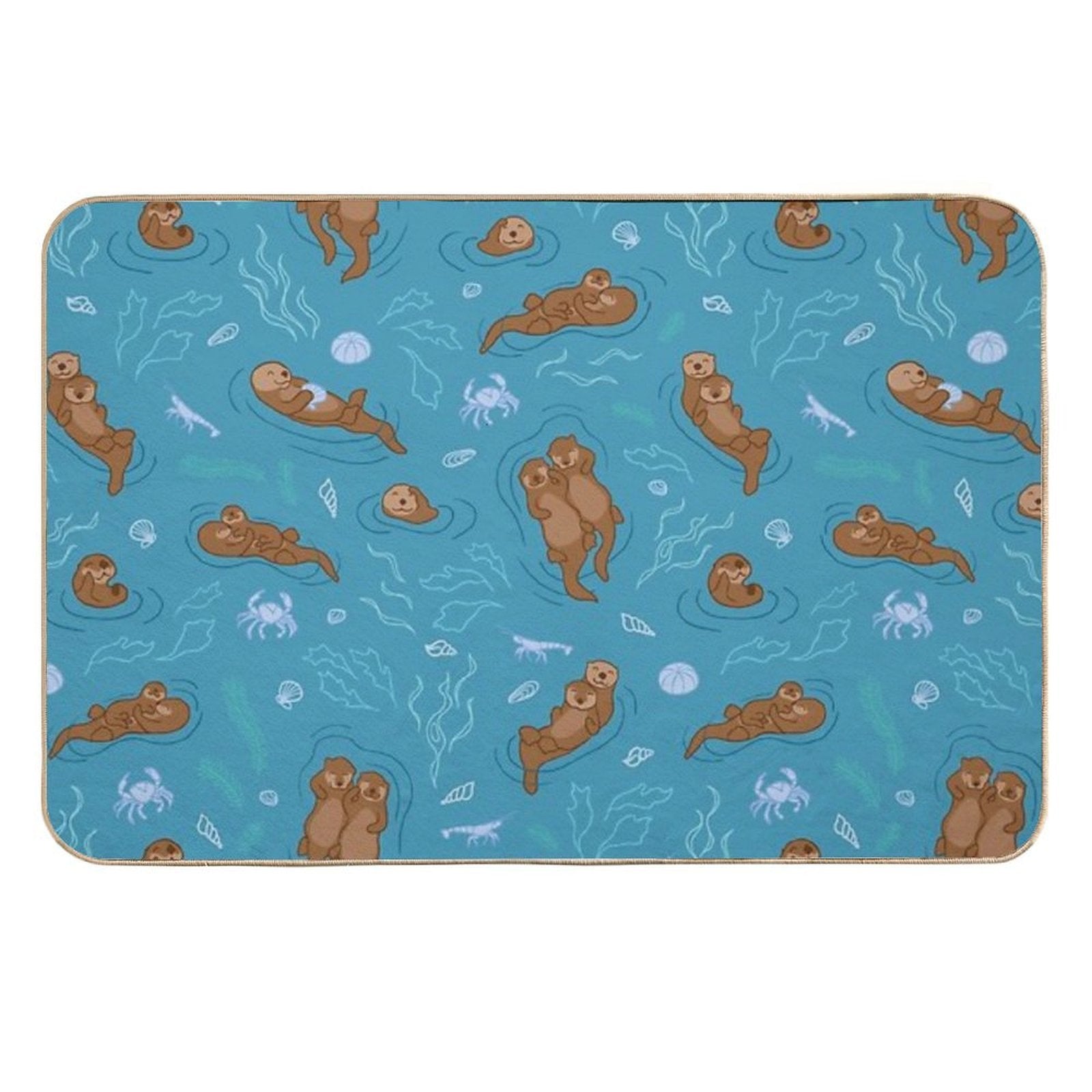 We Love Each Otter  Eco-Friendly Bath Mat