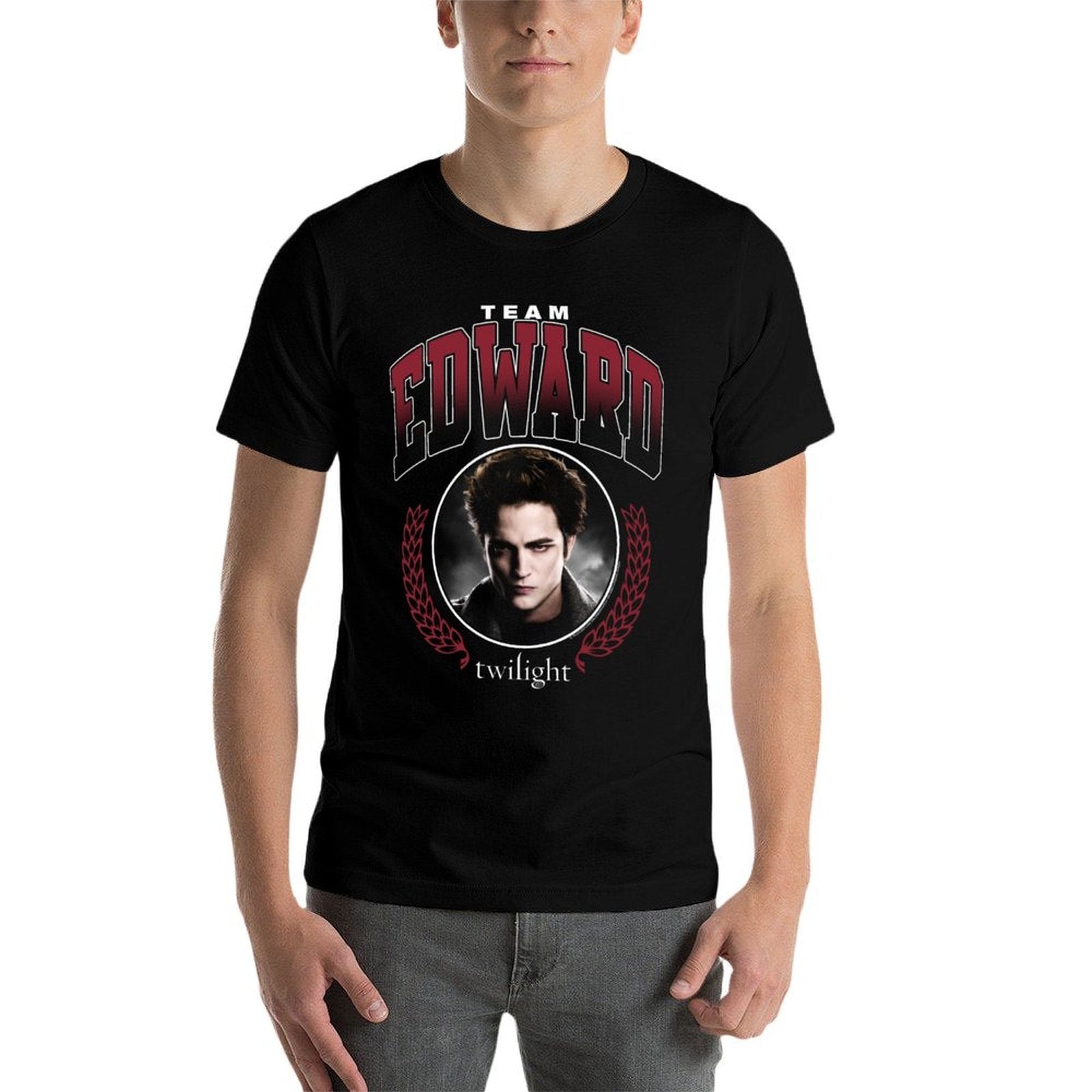 Twilight Team Edward Portrait Sweatshirt  Trendy Pattern T-Shirt