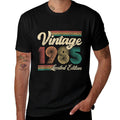 40 Year Old Gifts Vintage 1985 Limited Edition 40th Birthday  Summer-ready Fabric T-Shirt