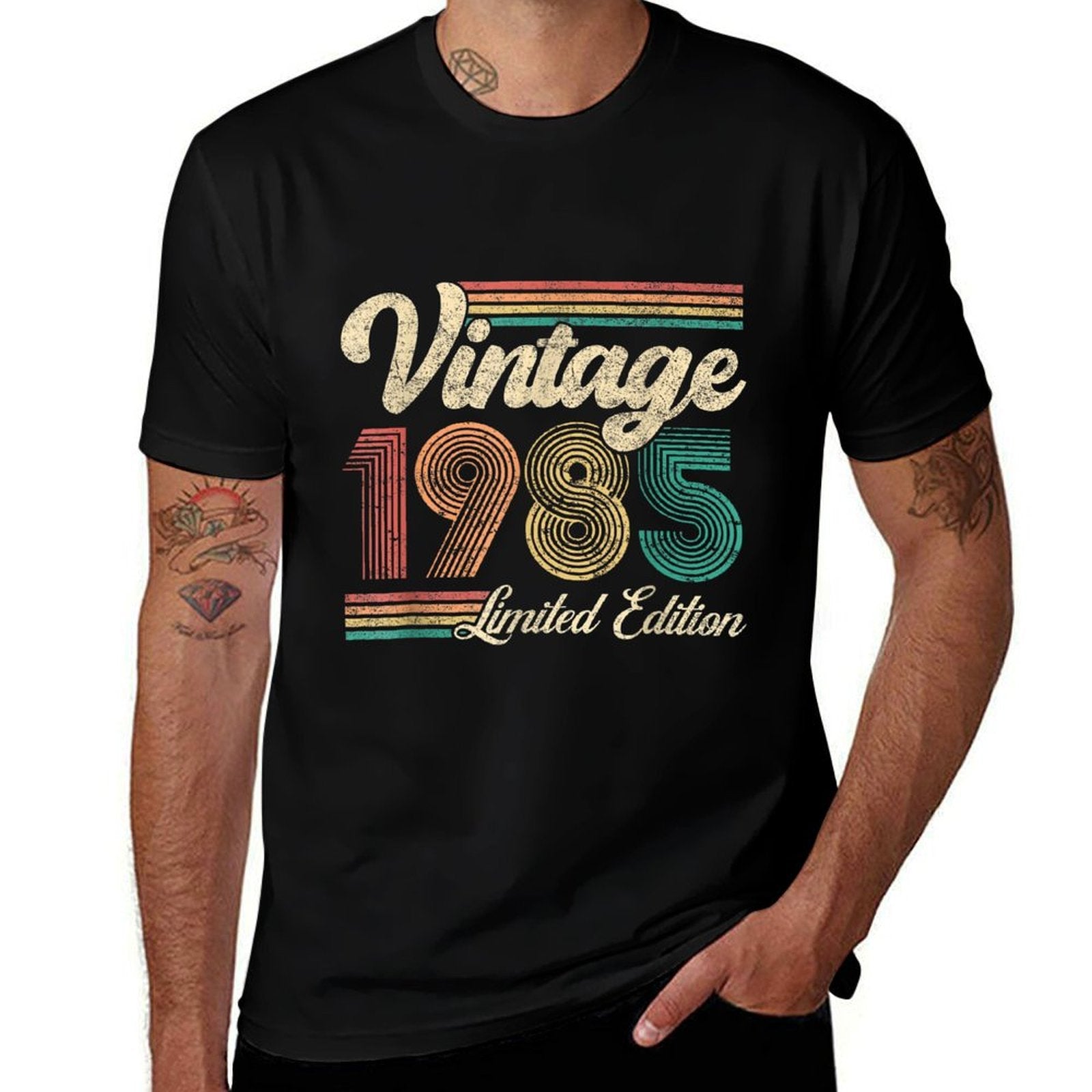 40 Year Old Gifts Vintage 1985 Limited Edition 40th Birthday  Summer-ready Fabric T-Shirt