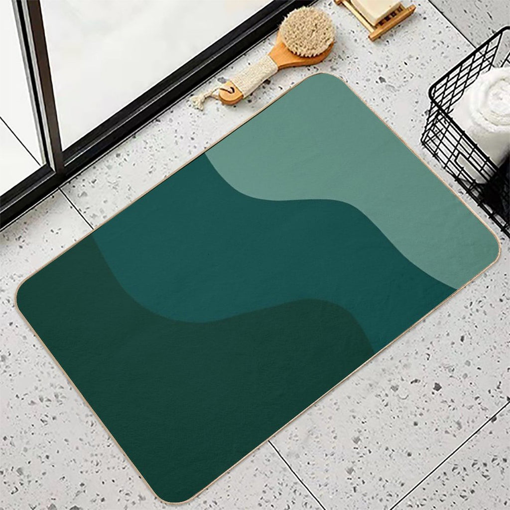 Abstract Minimal 63  Stain-Proof Bath Mat
