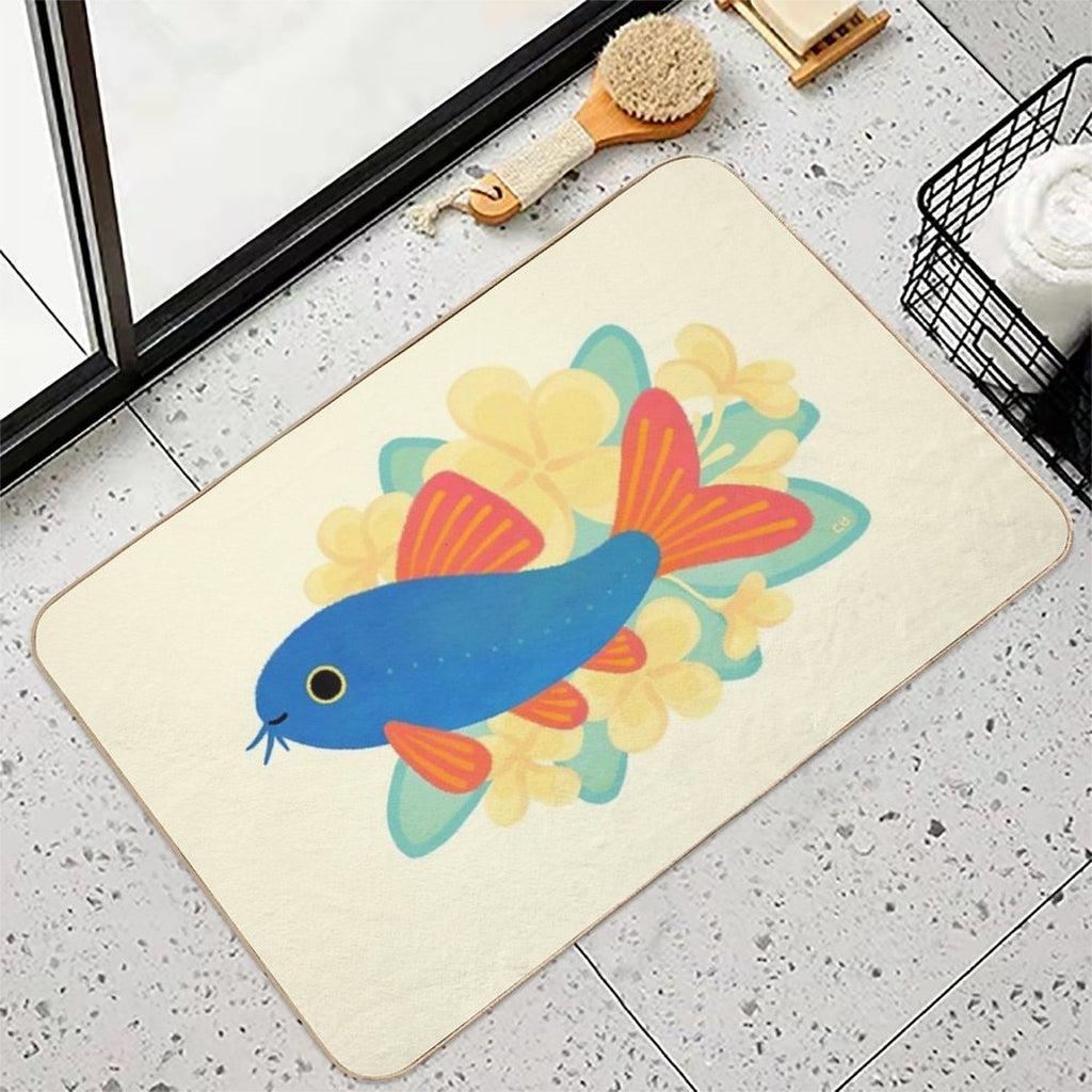 Blue Botia  Odorless Bath Mat