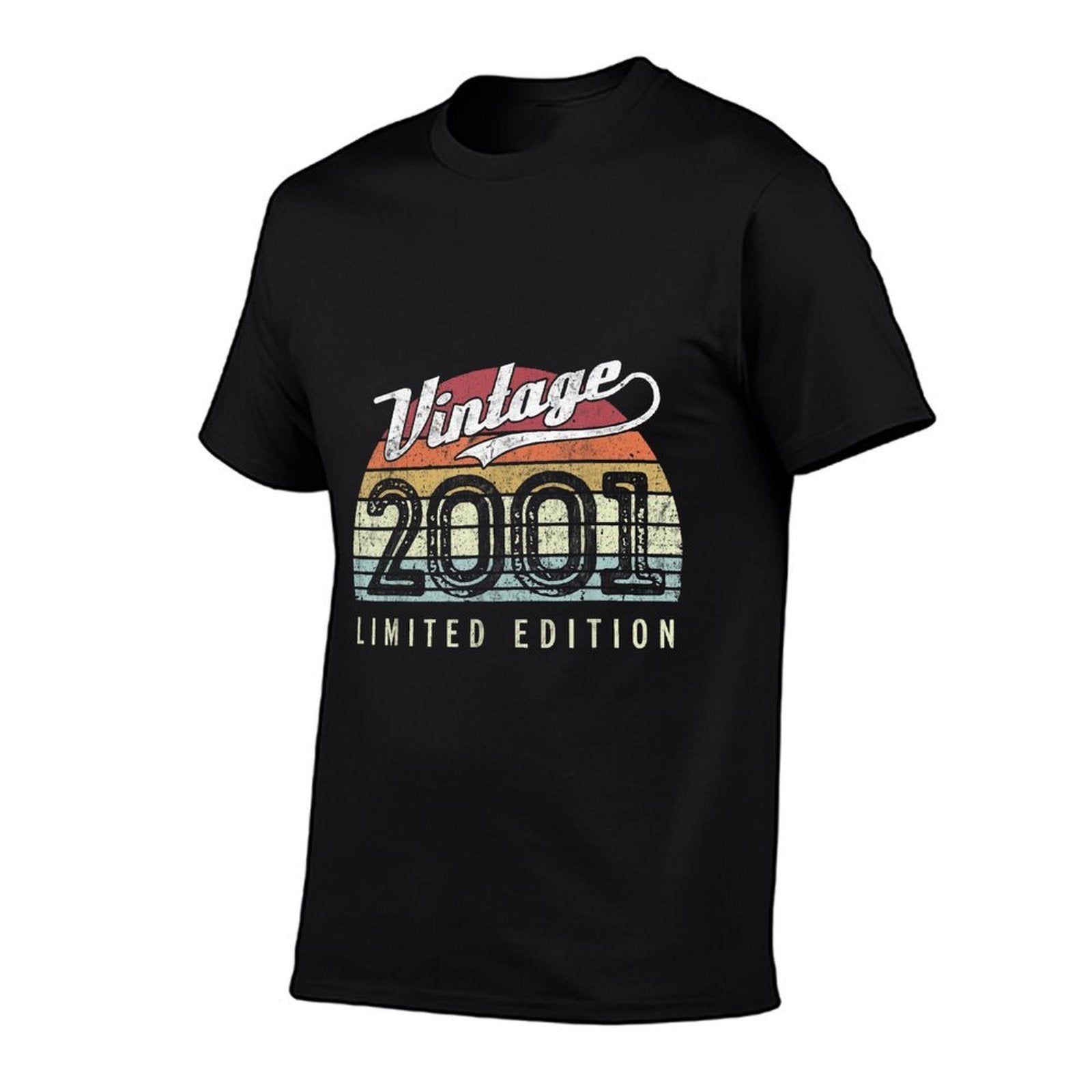 Vintage 2001 Limited Edition 21 Years Old 21st Birthday  Rolled Sleeves T-Shirt