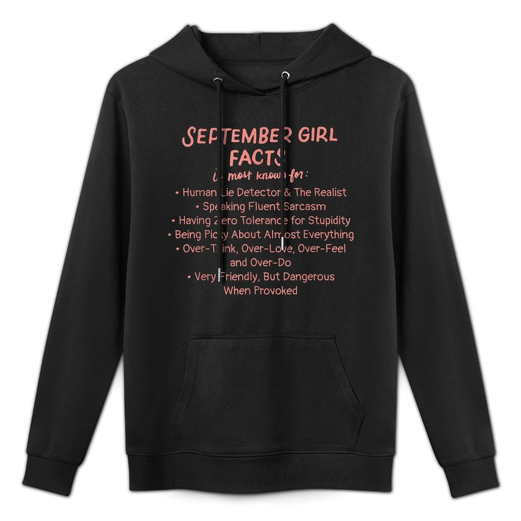 September Girl Facts Birthday Gifts Born In September Virgo Colorfast Hoodie