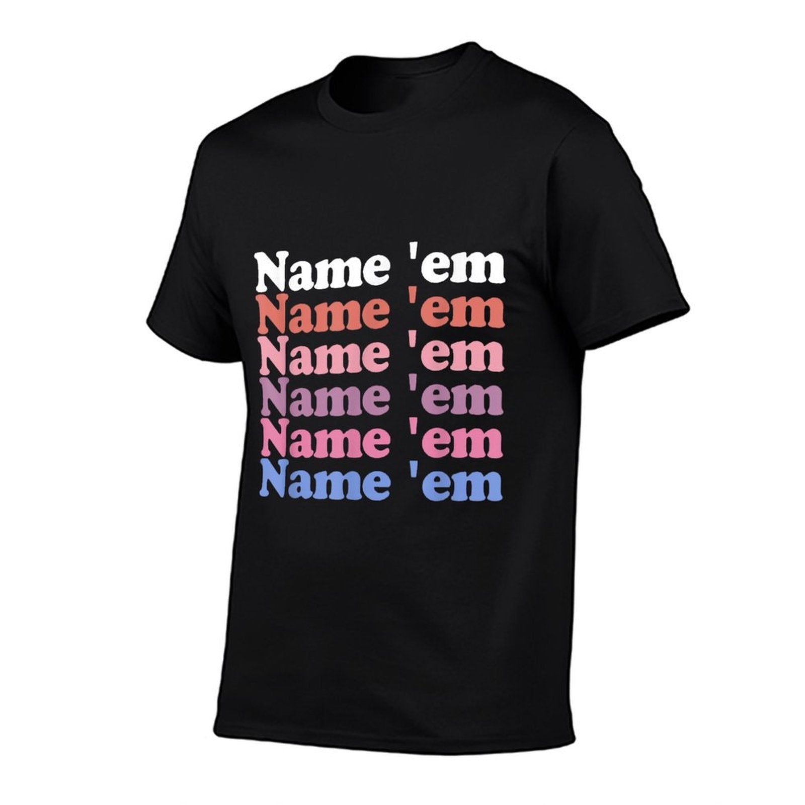 Name Em Stacked Text - Funny Sutton Statement Humorous Meme  Summer-ready Fabric T-Shirt