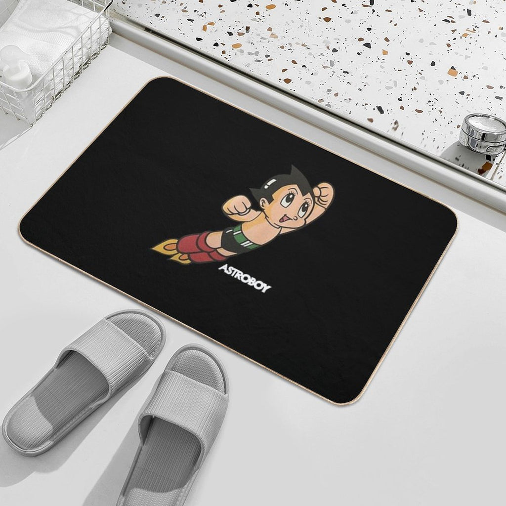 Vintage Astroboy Anime Robot Show Astro Boy Space Art Childhood Cartoon Manga  Stain-Proof Bath Mat